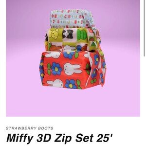 Miffy 3D Zip Set with Colorful Prints